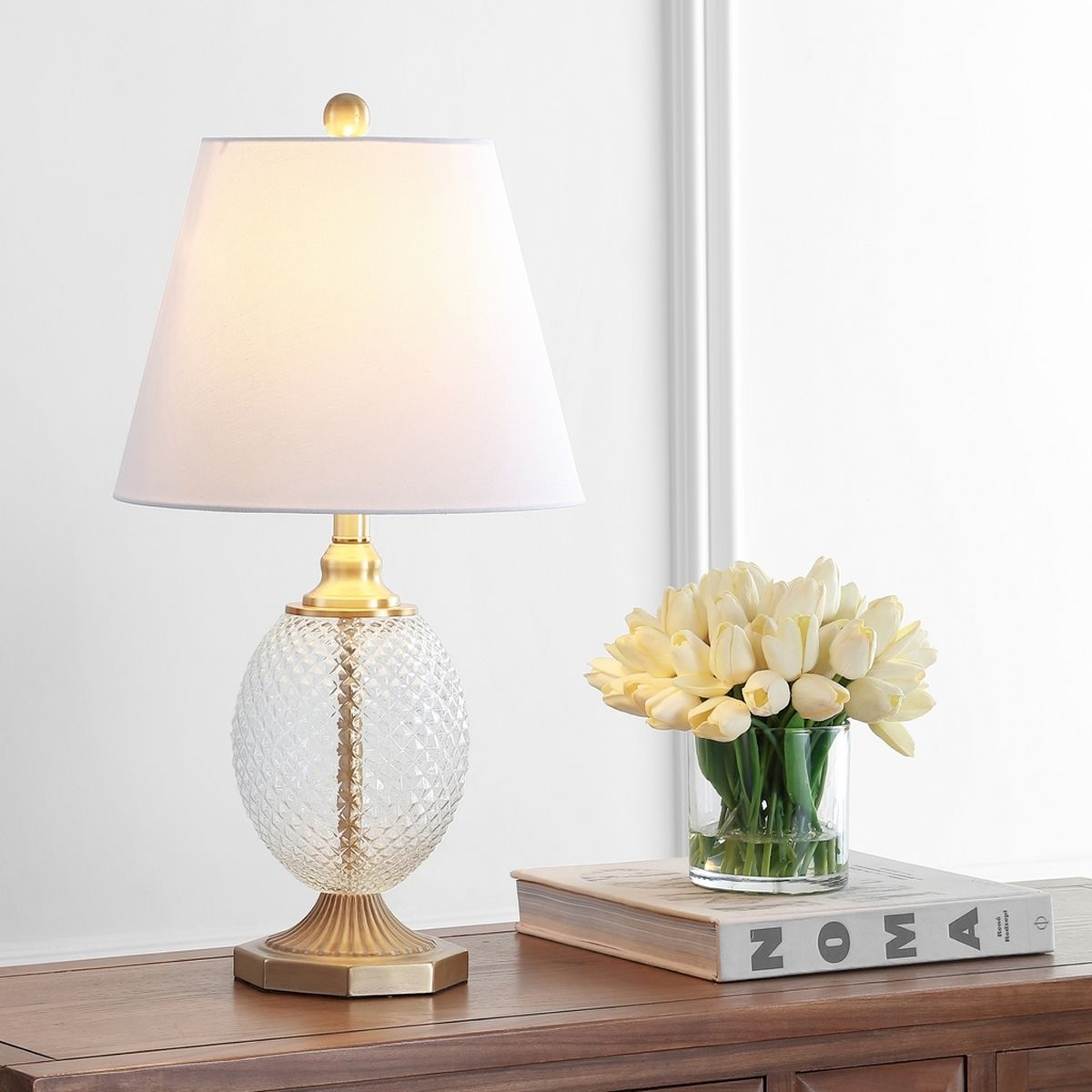  Safavieh Kaiden Table Lamp - Gold - Bonton