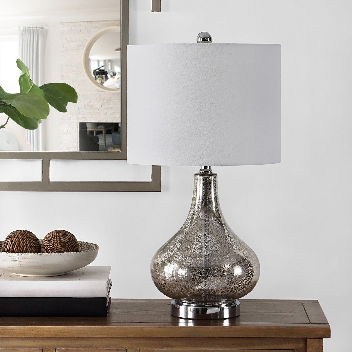  Safavieh Brooks Glass Table Lamp - Clear - Bonton