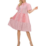 Wanita A-Line Short Sleeve Dress