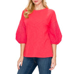 Casslyn Cotton Round Neck Top