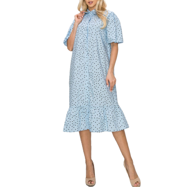 Wiola Cotton Polka Dots Dress