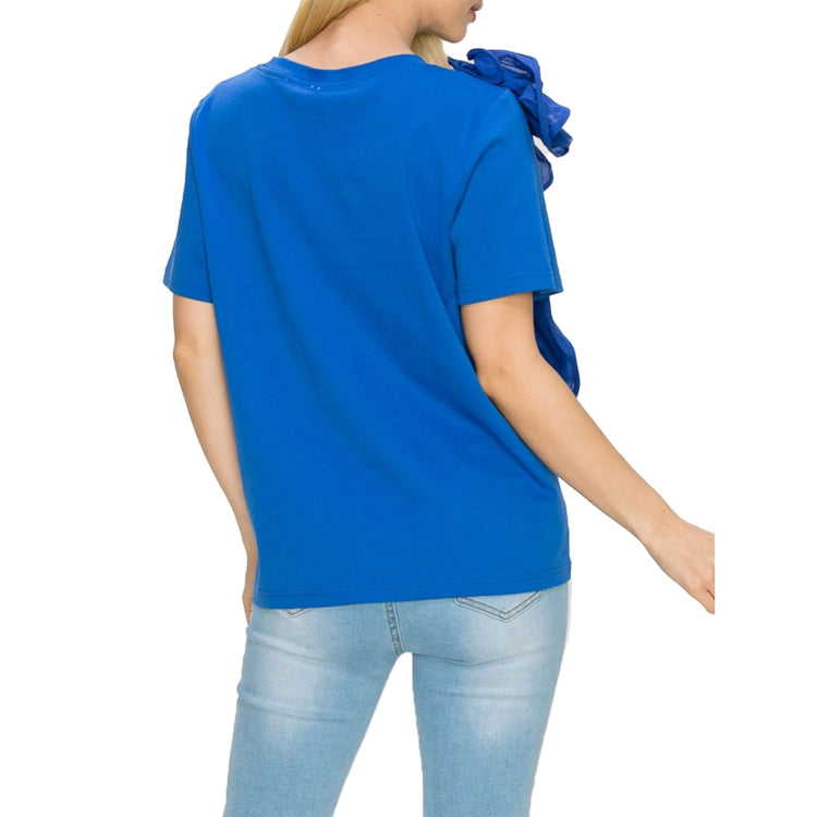 Ricole Cotton Woven Ruffles Top