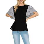 Coeli Cotton Stripe Top