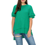 Cabell Cotton Short Sleeves Top