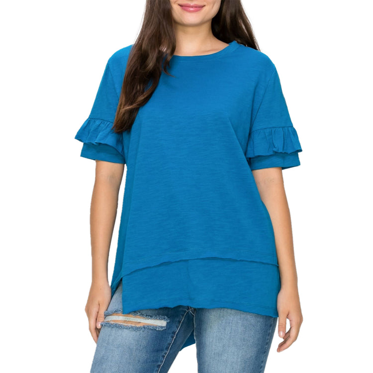 Cabell Cotton Short Sleeves Top