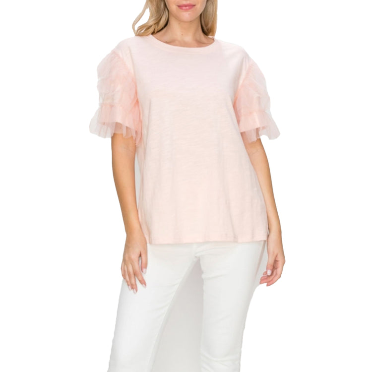 Caila Cotton Short Sleeves Top