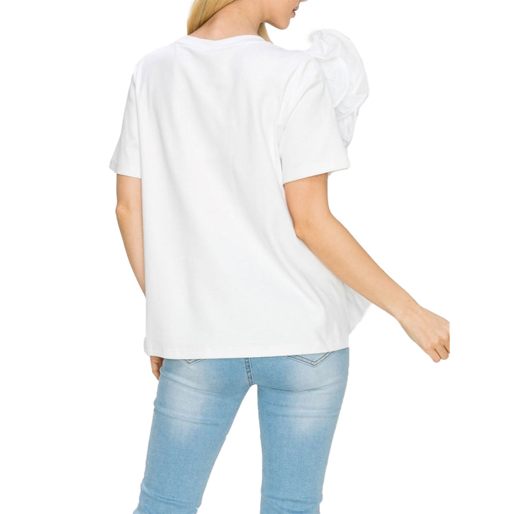 Ricole Cotton Woven Ruffles Top