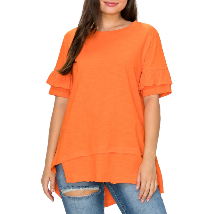 Cabell Cotton Short Sleeves Top