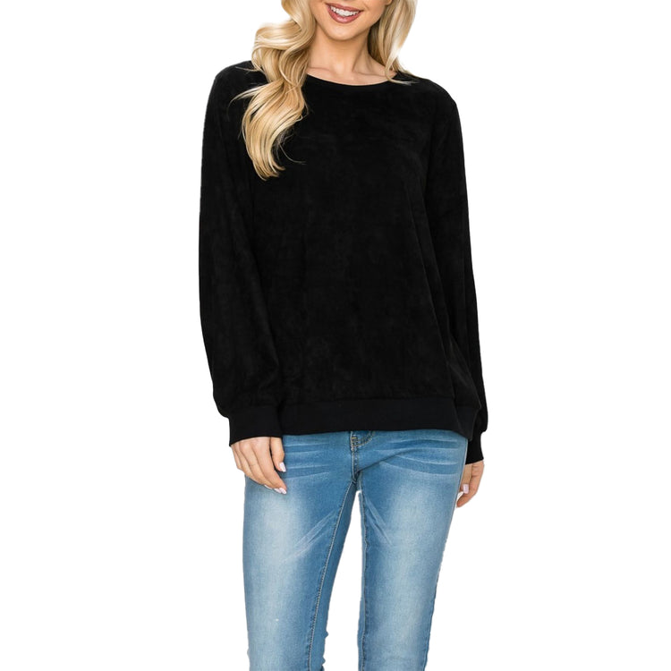 Practical Alisa Suede Top