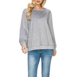 Practical Alisa Suede Top