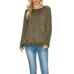 Practical Alisa Suede Top