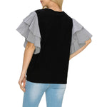 Coeli Cotton Stripe Top