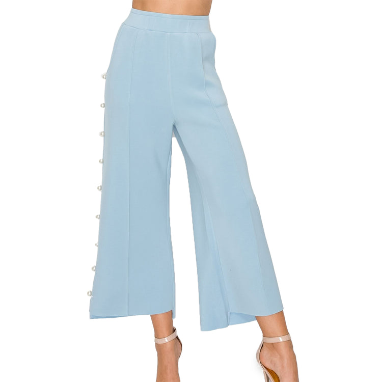 Farrah Pearl Pants with Side Pockets | BONTON