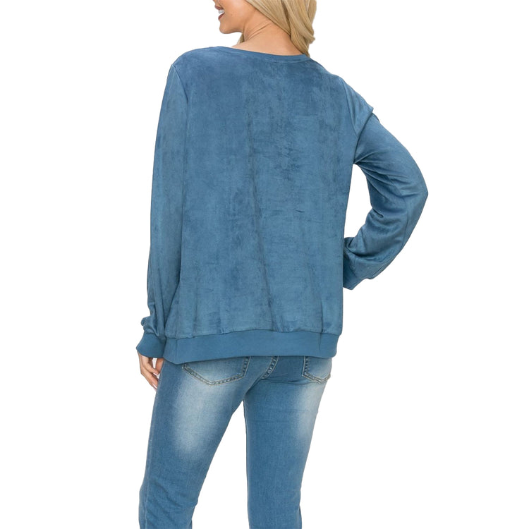 Practical Alisa Suede Top