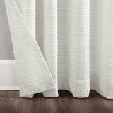 Waffle Weave Anti-Dust Cotton Blend Semi-Sheer Curtain Panel