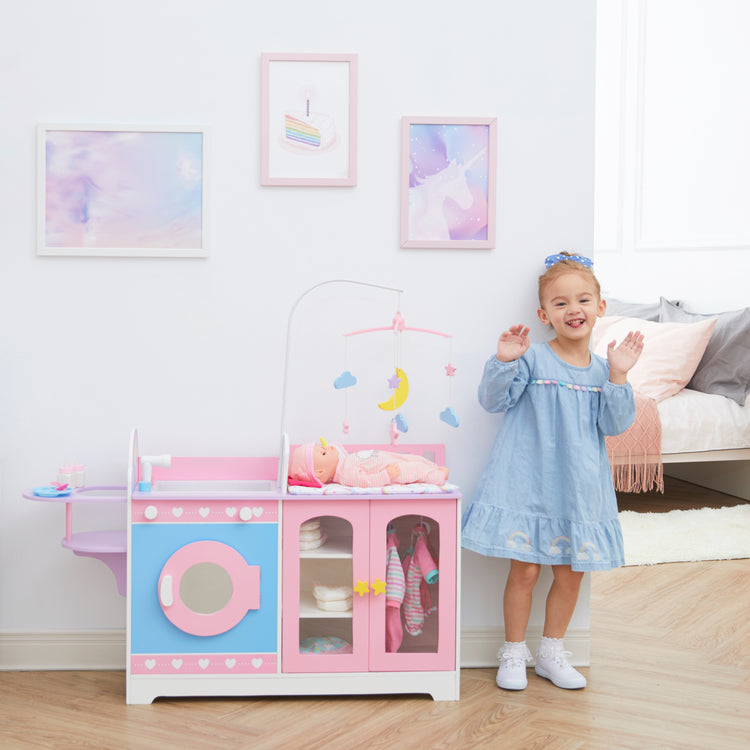 Olivia's Little World - Olivia's Classic 6 In 1 Baby Doll Changing Station with Storage
