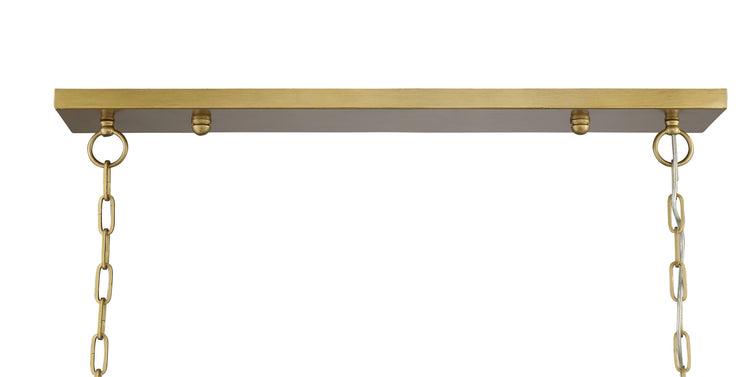 Ormand 5-Light Brass Linear Kitchen Island Pendant
