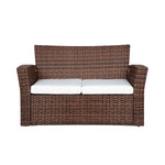 4-Piece Conversation Outdoor Patio Sofa Set with Cushions