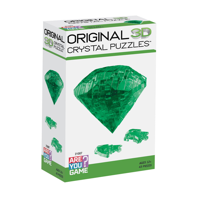 3D Crystal Puzzle - Emerald: 43 Pcs