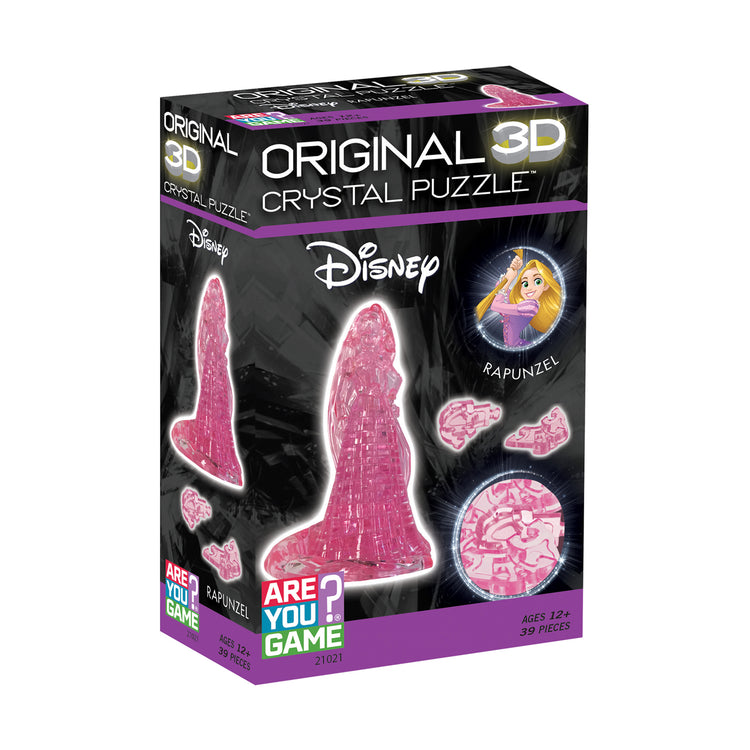3D Crystal Puzzle - Disney Rapunzel (Pink): 39 Pcs