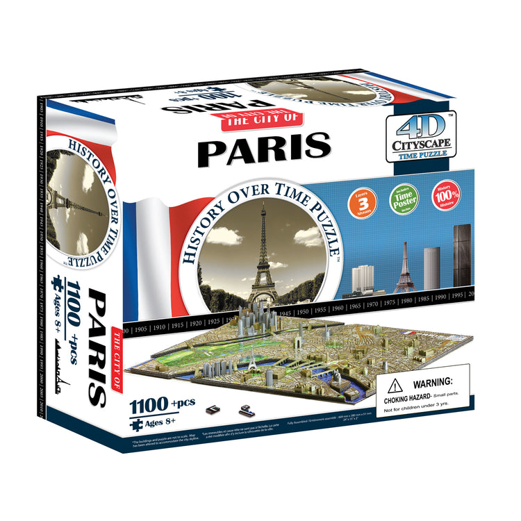 4D Cityscape Time Puzzle - Paris, France