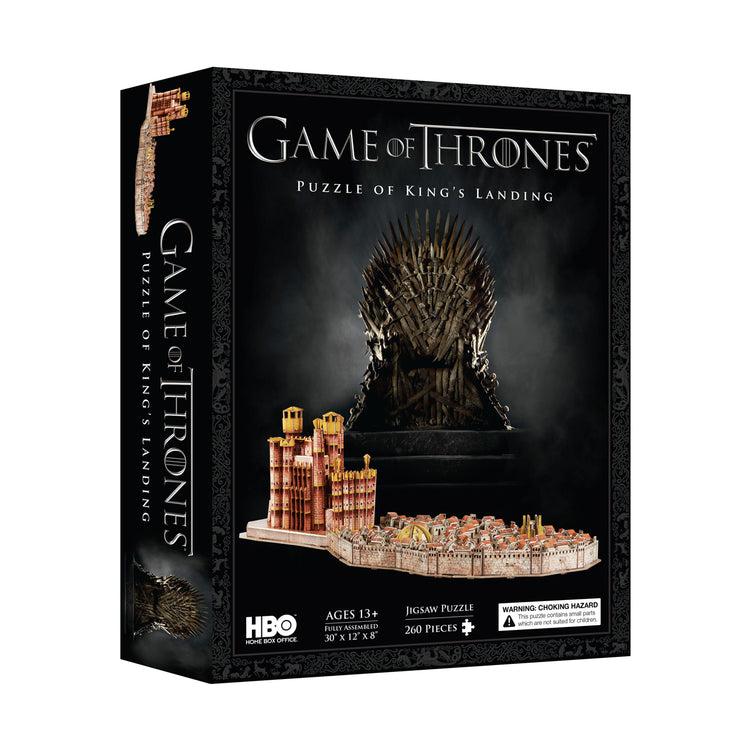 4D Cityscape Game of Thrones: Kings Landing 3D Puzzle: 260 Pcs