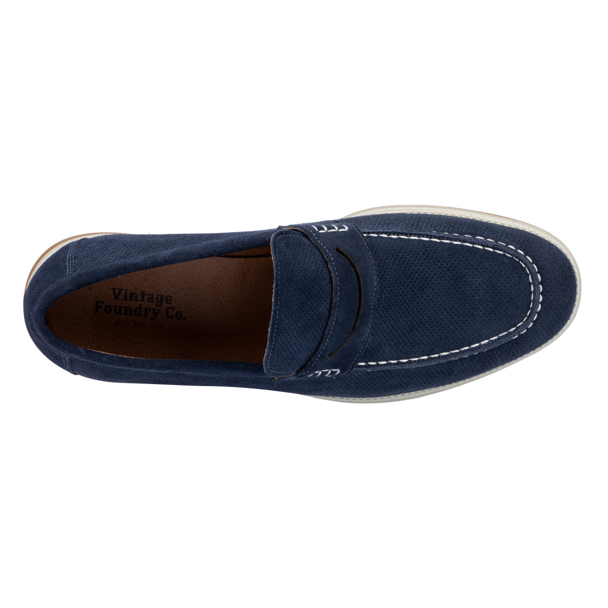  Vintage Foundry Co. Menahan Men's Loafers - Navy - Bonton