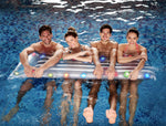 67.75" Inflatable Clear Swimming Pool Multi Color LED Lighted Air Float