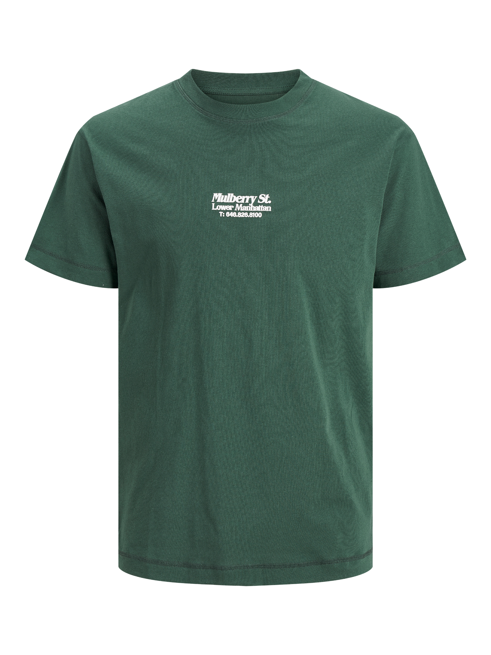  Jack & Jones Riverside Crew Neck Back Tee - Trekking Green - Bonton