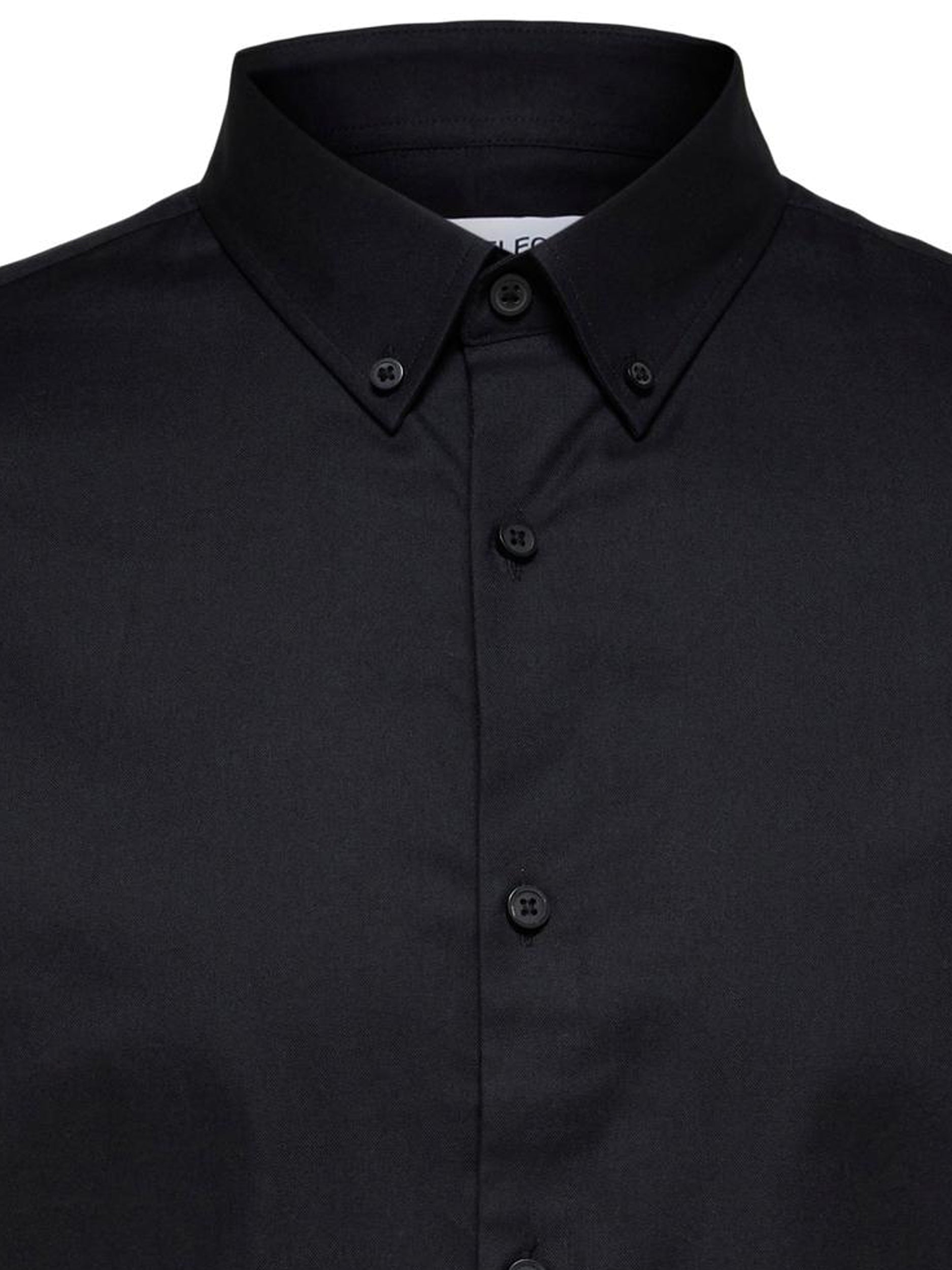  Reg Pinpoint Shirt Classic - Black - Bonton